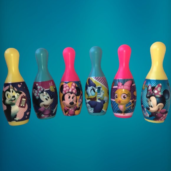 Disney Minnie Mouse Bowling Pins Play 6 - Picture 12 of 12